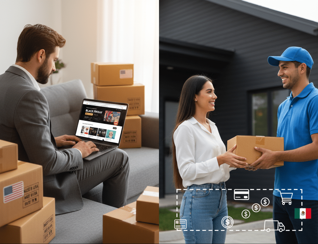 Comprar en USA y recibir en México durante Black Friday y Cyber Monday 2025 con envíos internacionales de Cruzalo